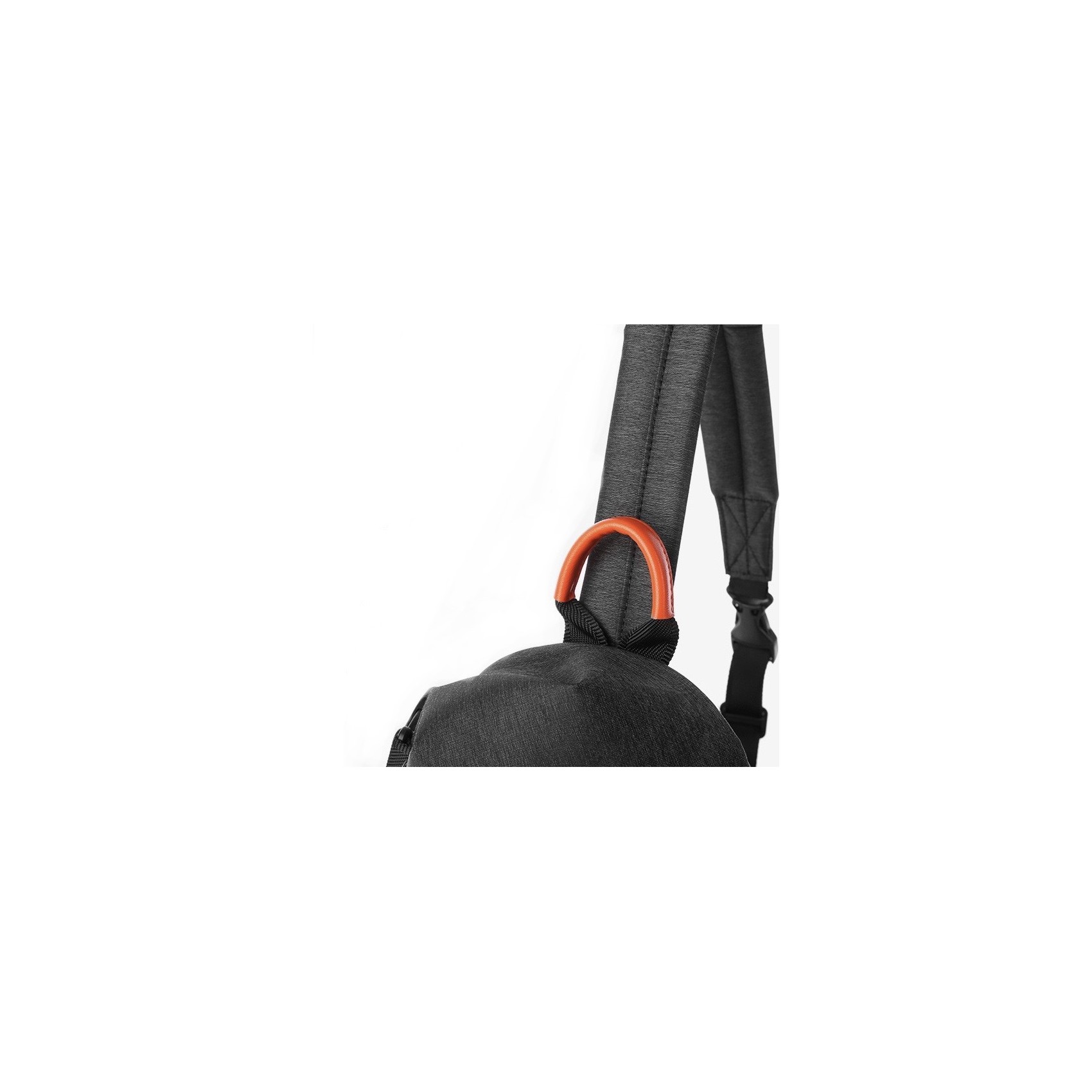 Чоловіча сумка-рюкзак слінг MY на одне плече чорна