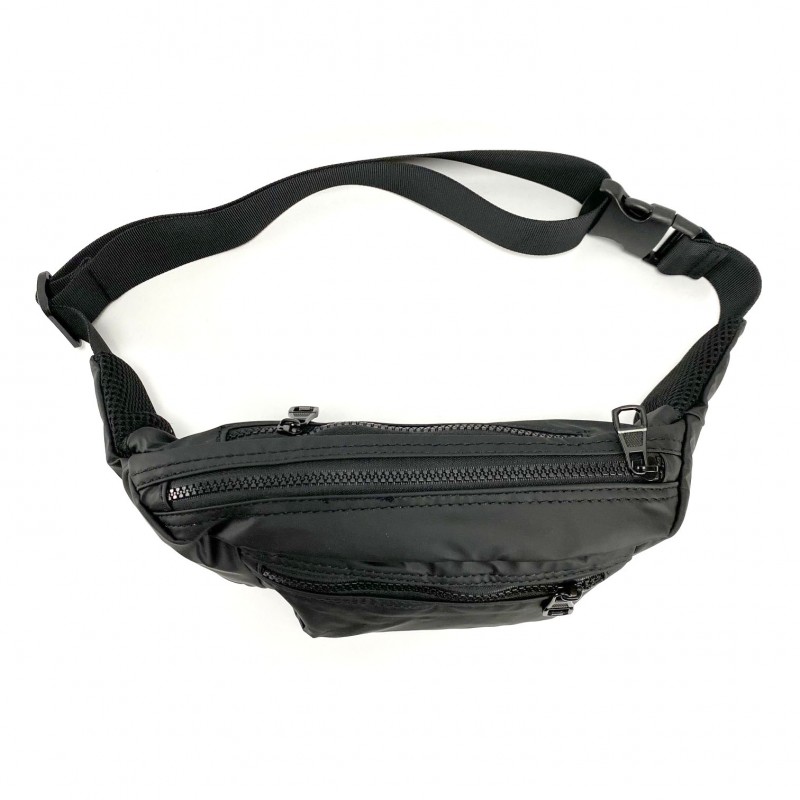 Сумка бананка на пояс черная Boston - 5 фото
