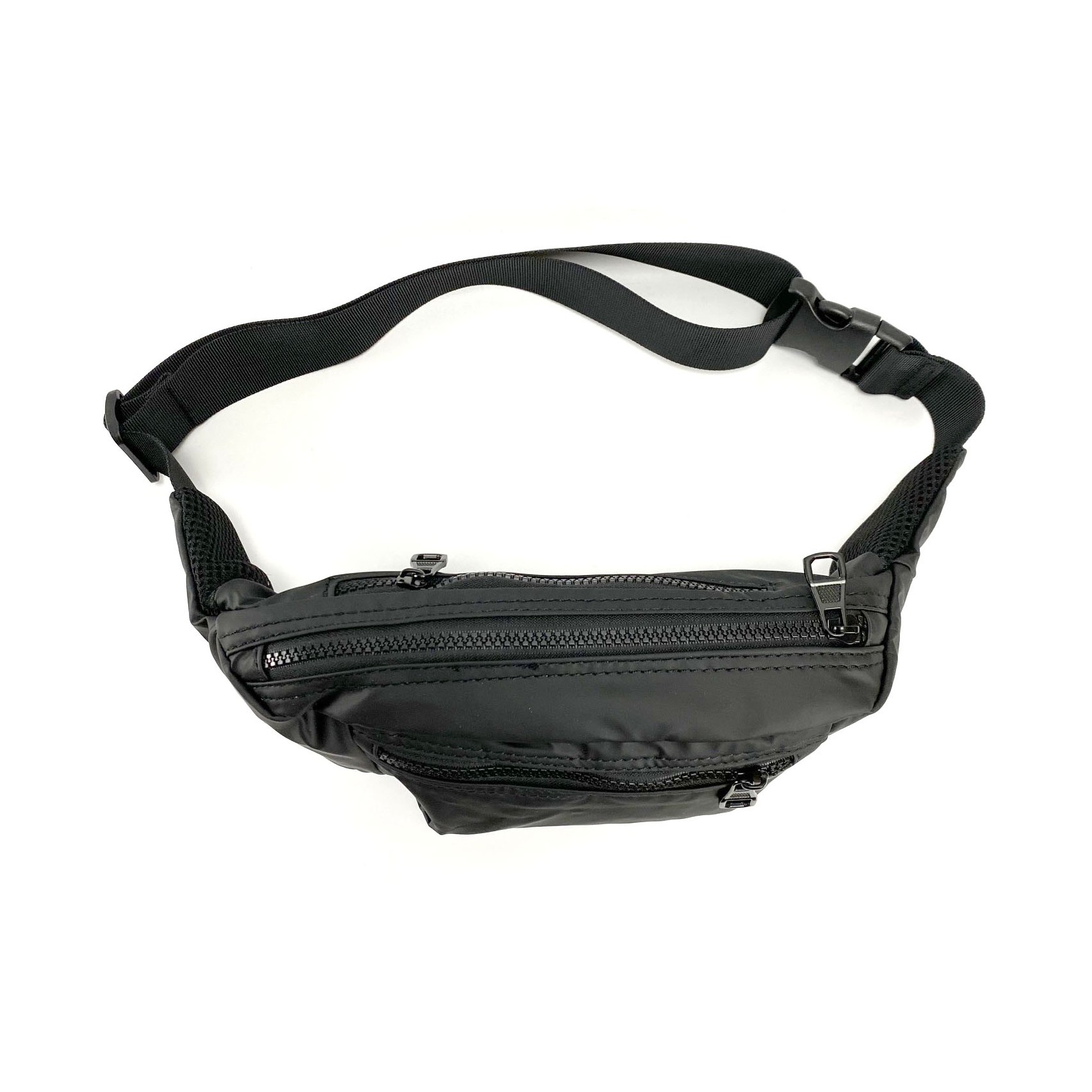 Сумка бананка на пояс чорна Boston