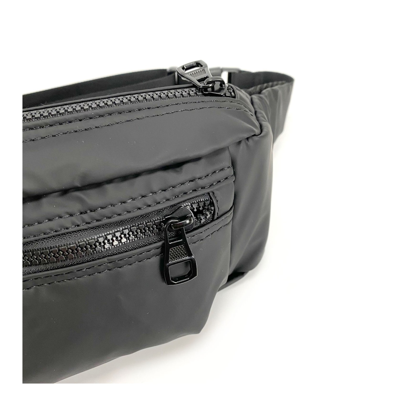 Сумка бананка на пояс чорна Boston