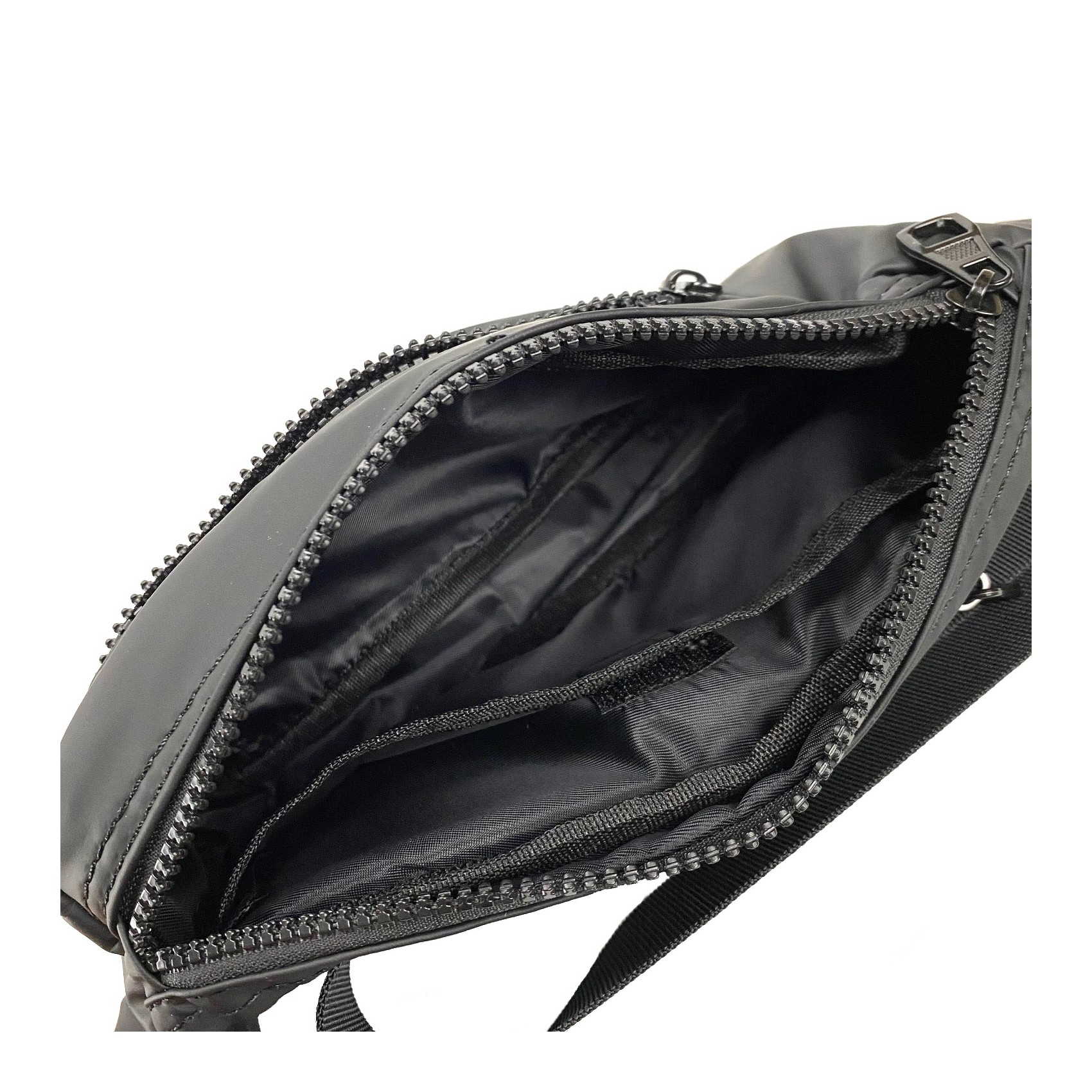 Сумка бананка на пояс чорна Boston