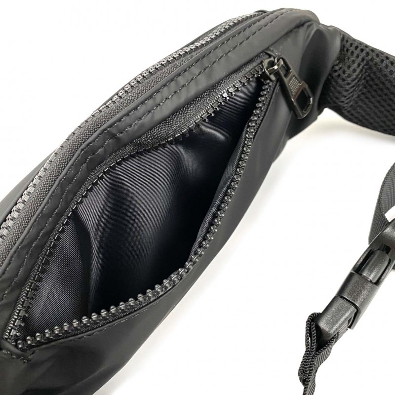 Сумка бананка на пояс черная Boston - 9 фото
