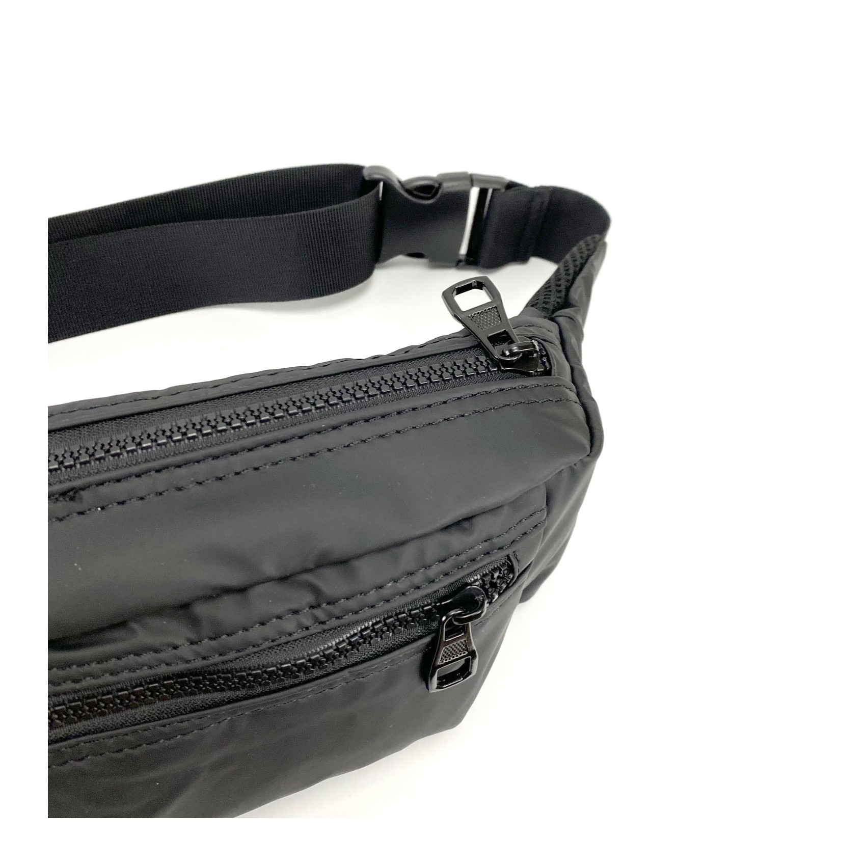 Сумка бананка на пояс чорна Boston