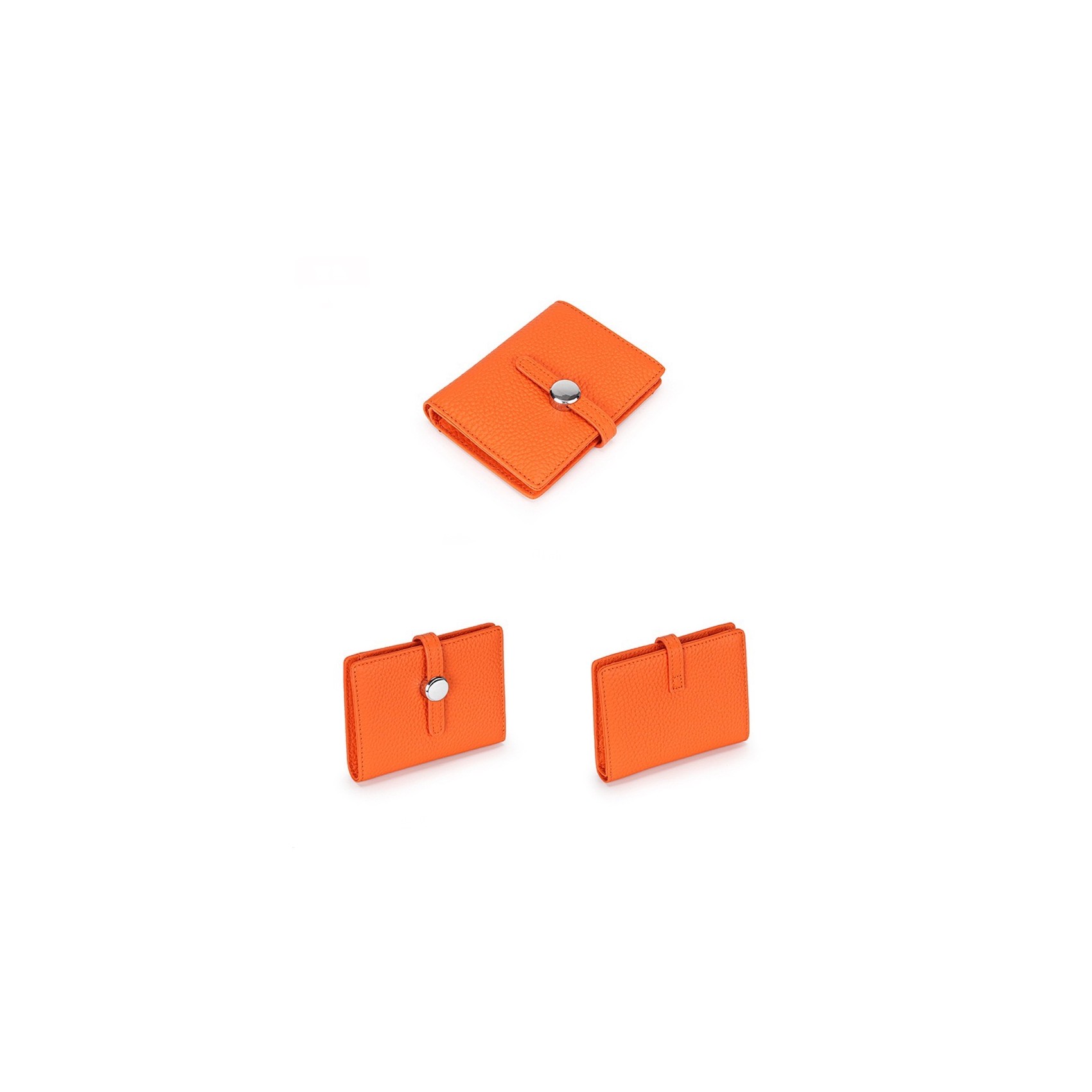 Женский кожаный кошелек Annie оранжевый