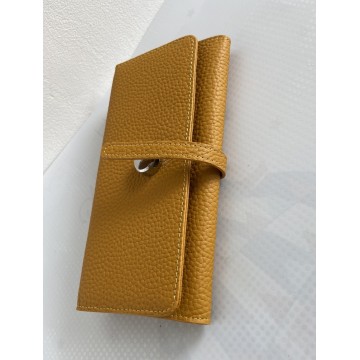 Жіночий шкіряний гаманець Vicki гірчичний фото