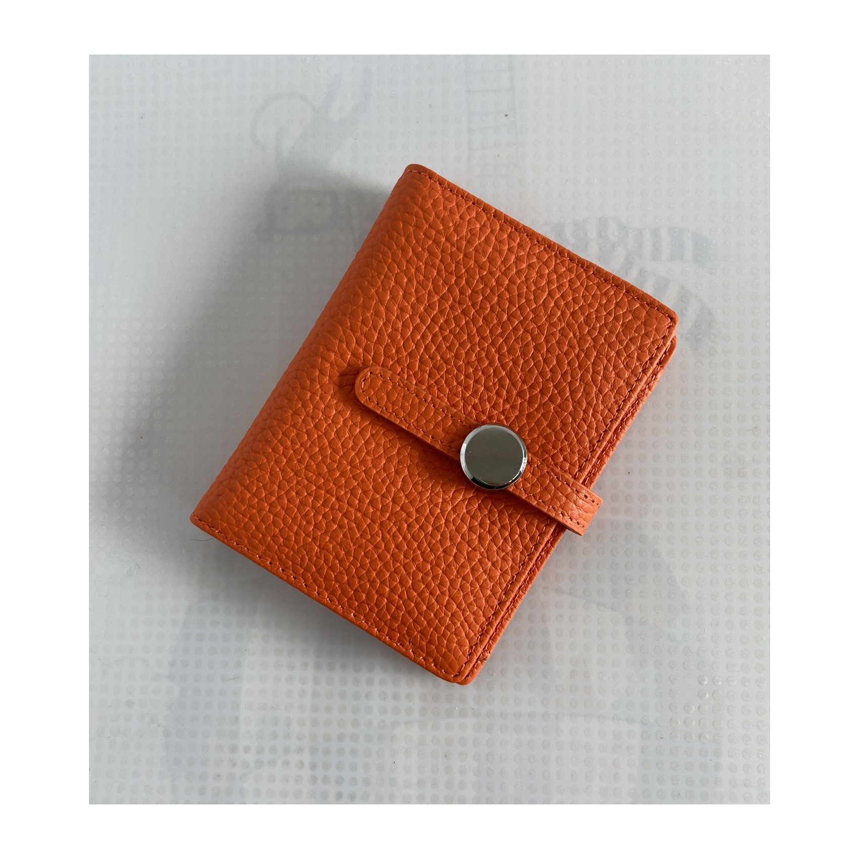 Женский кожаный кошелек Annie оранжевый