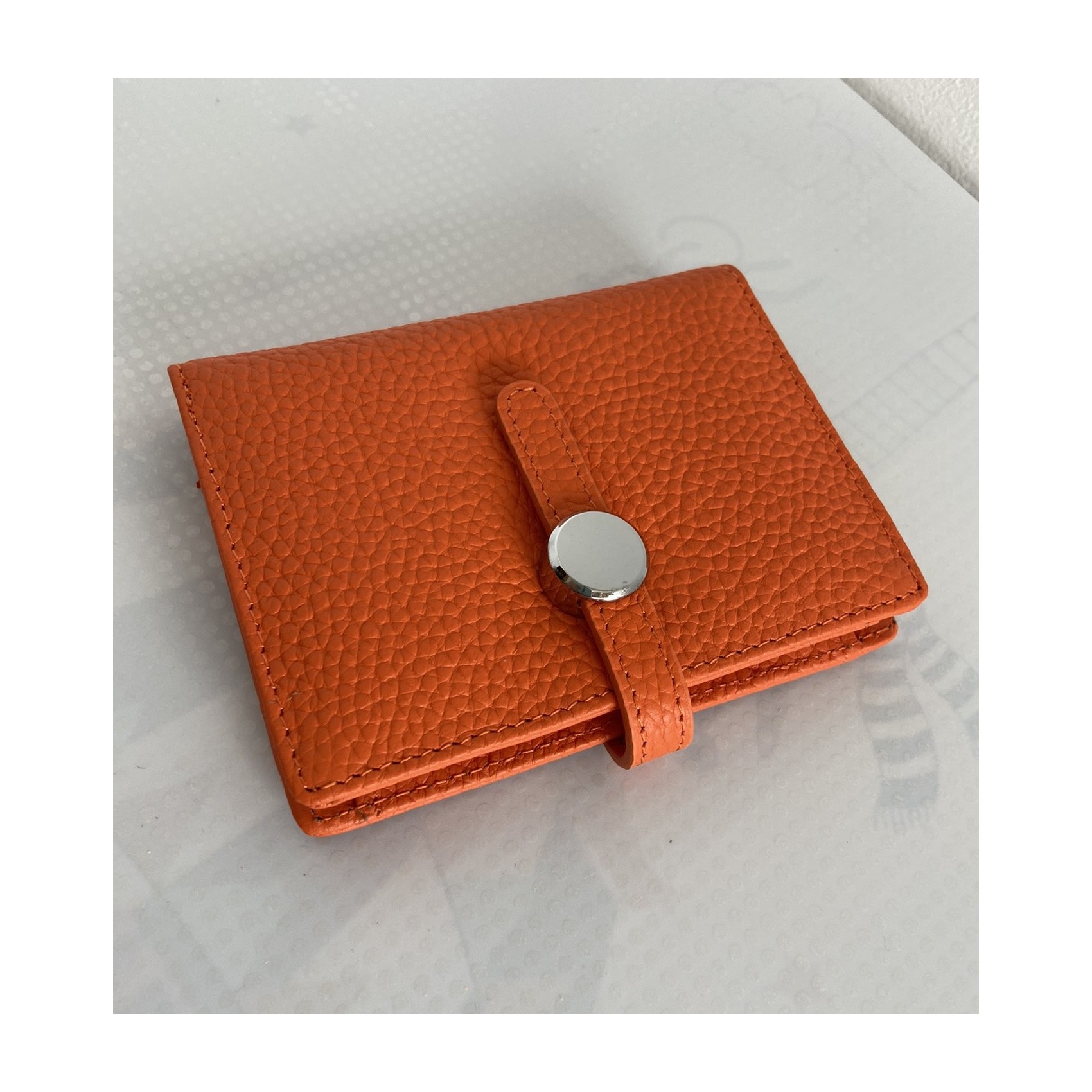 Женский кожаный кошелек Annie оранжевый