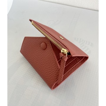 Жіночий шкіряний гаманець Ellie кораловий фото