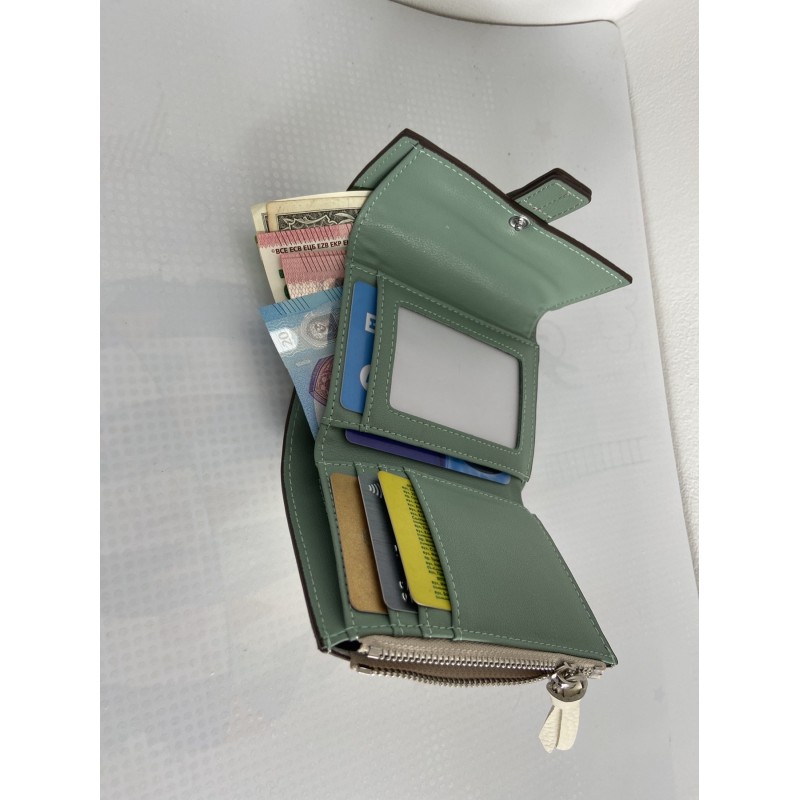 Жіночий шкіряний гаманець Rachel білий - 10 фото