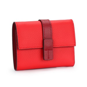 Женский кожаный кошелек Rachel красный