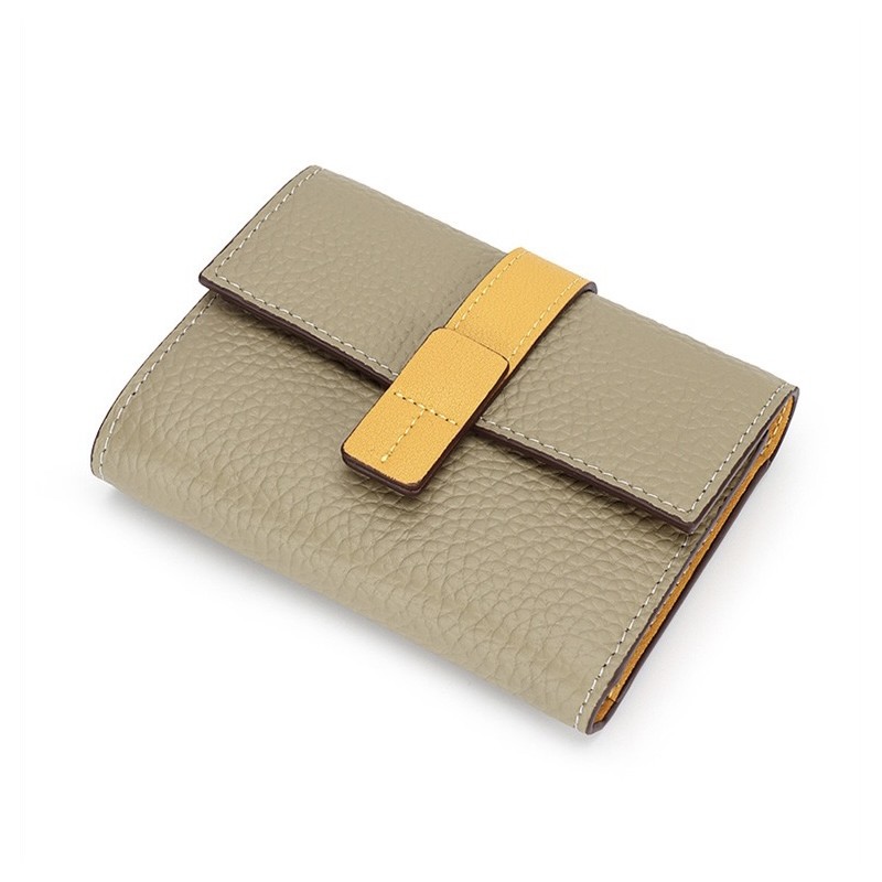 Жіночий шкіряний гаманець Rachel фісташковий - 1 фото