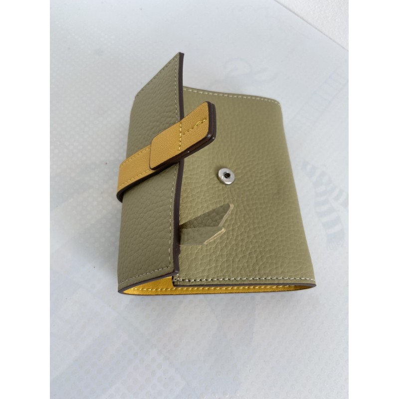 Женский кожаный кошелек Rachel фисташковый - 12 фото