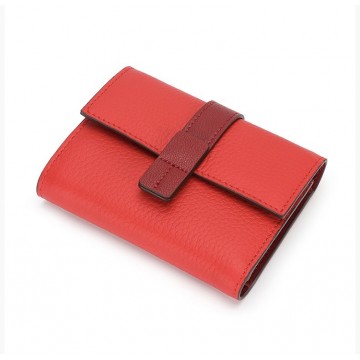 Жіночий шкіряний гаманець Rachel червоний фото