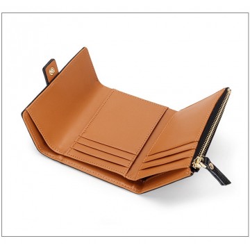 Женский кожаный кошелек Kelly черный фото