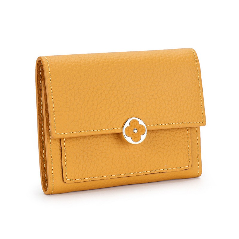 Женский кожаный кошелек Whitney горчичный