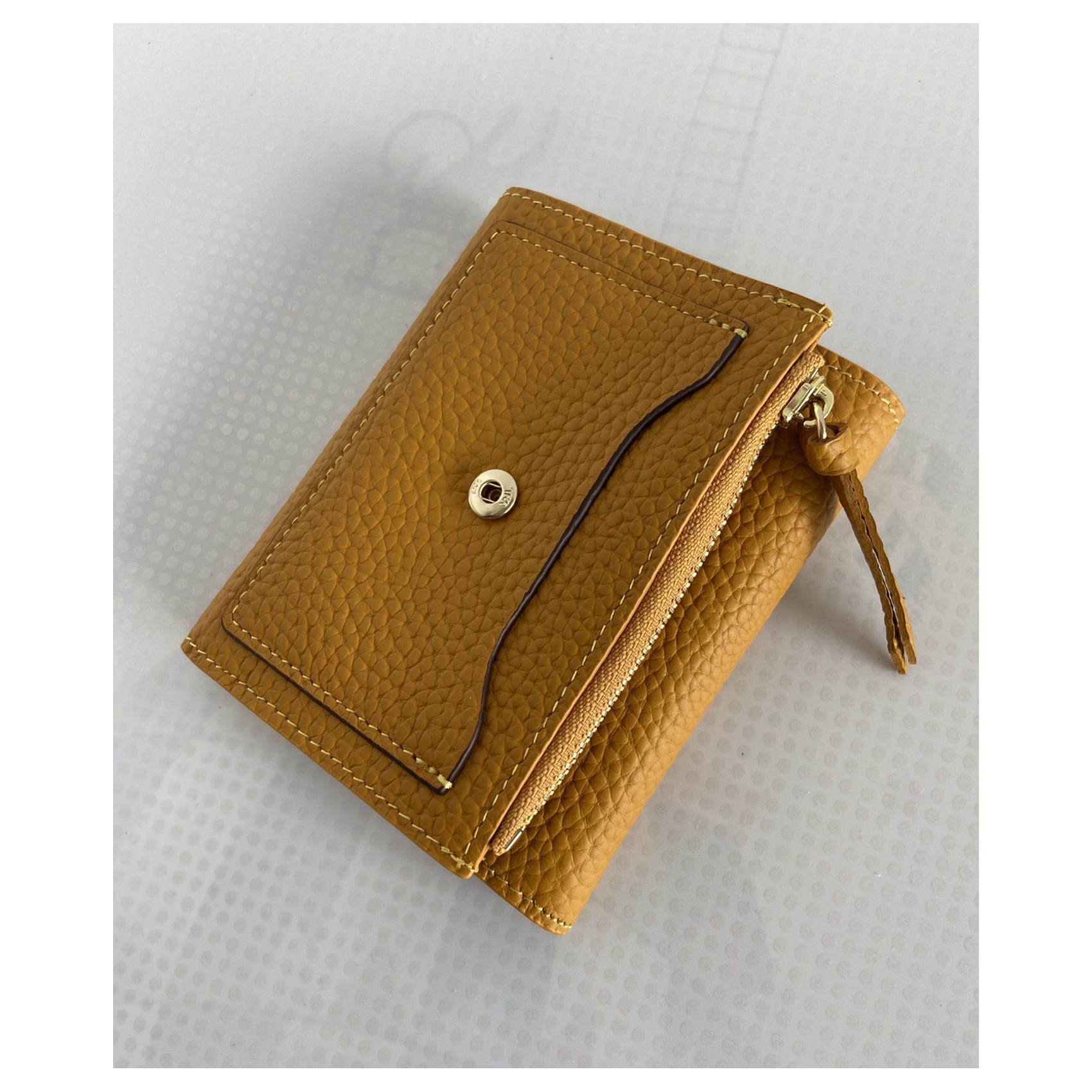 Жіночий шкіряний гаманець Whitney гірчичний