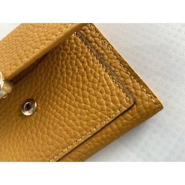Женский кожаный кошелек Whitney горчичный фото
