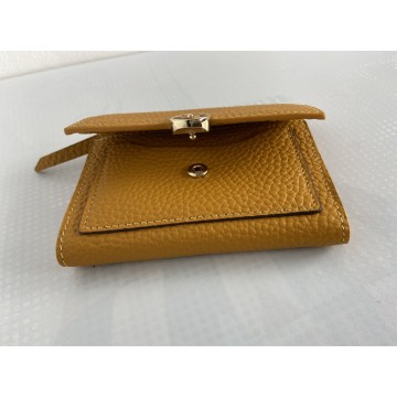 Женский кожаный кошелек Whitney горчичный фото