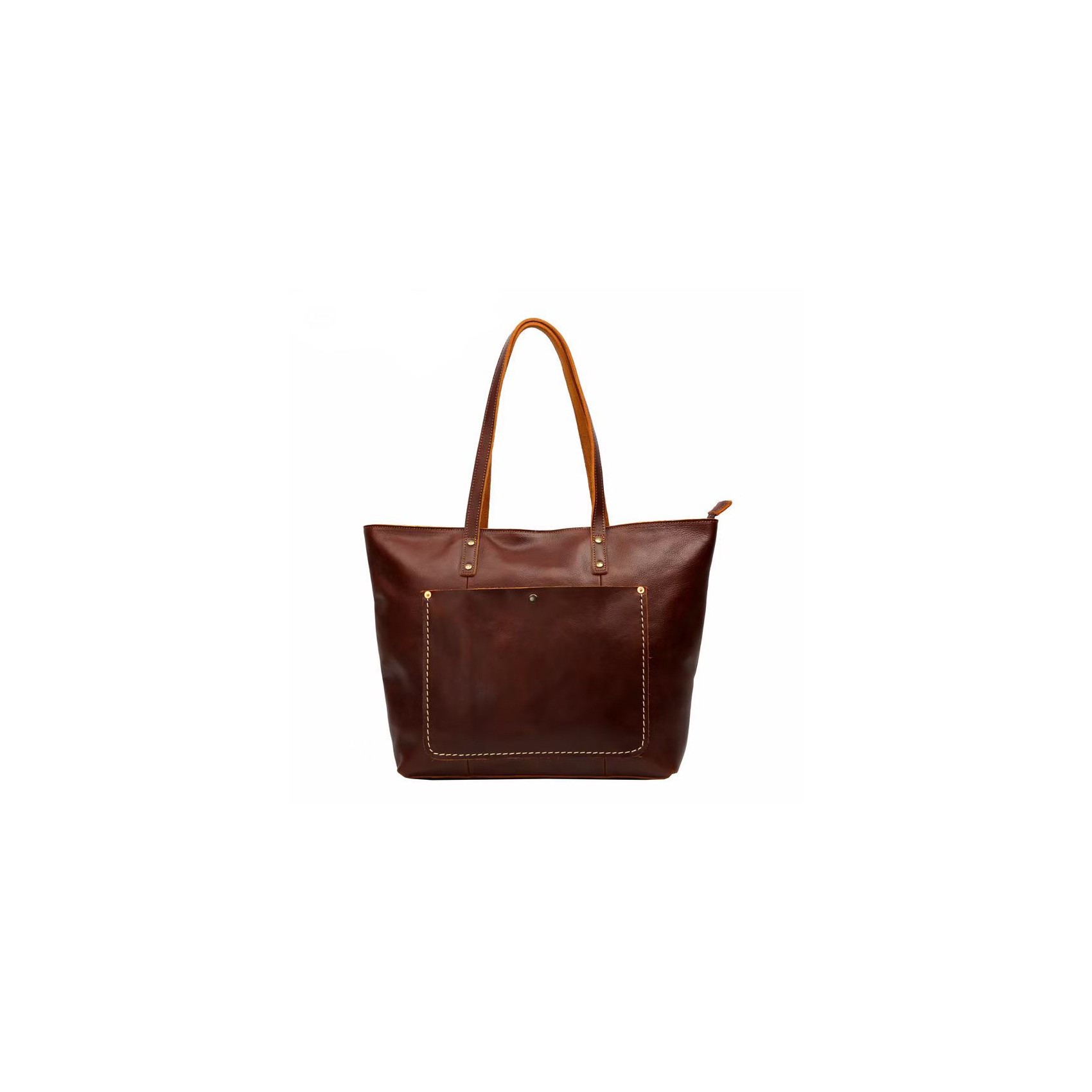 Женская кожаная сумка Carrie коричневая