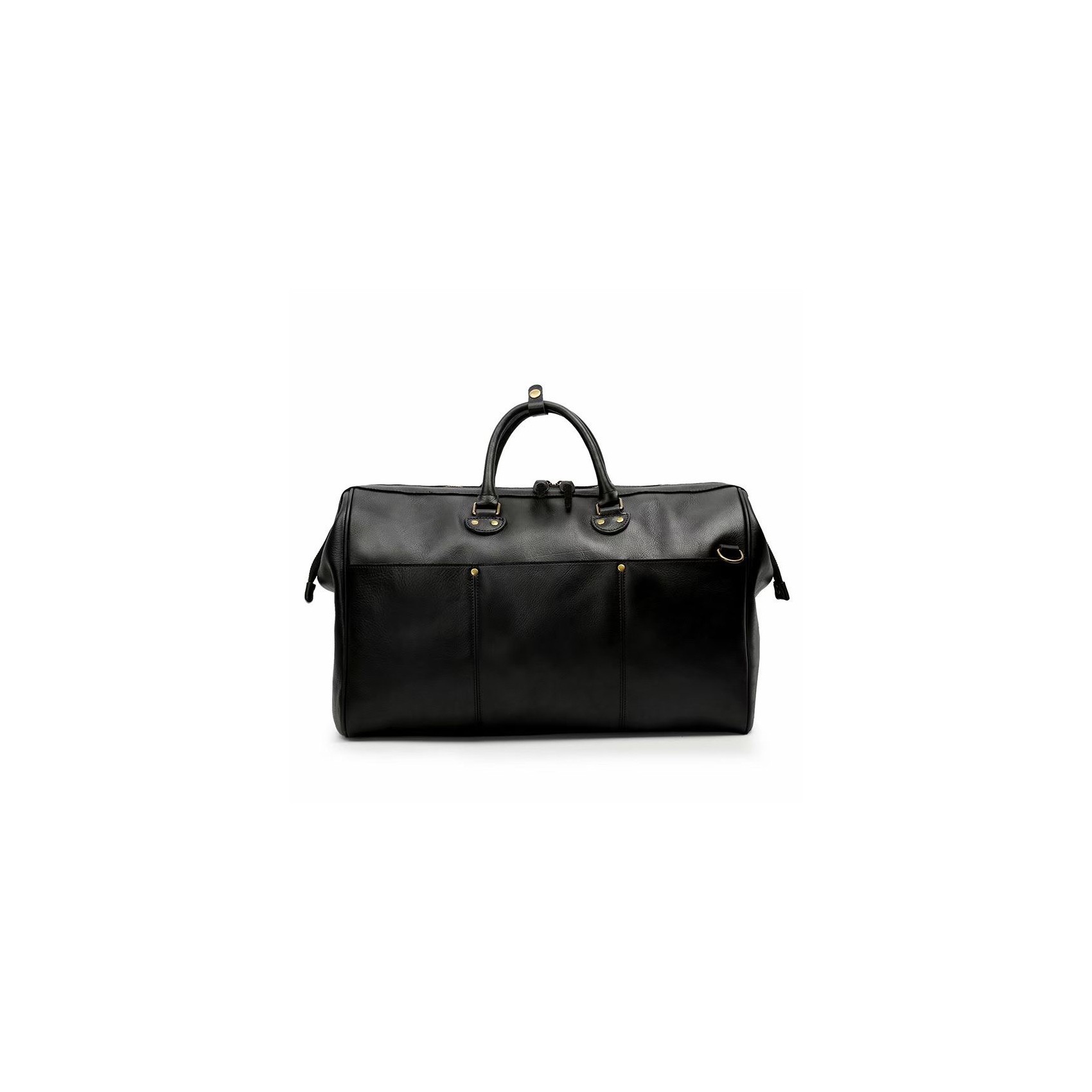 Чоловіча шкіряна дорожня сумка Hubert чорна