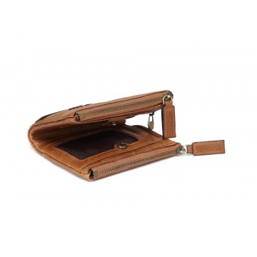 Мужской кожаный кошелек Corrida светло-коричневый фото