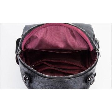 Жіночий шкіряний рюкзак Glory чорний фото