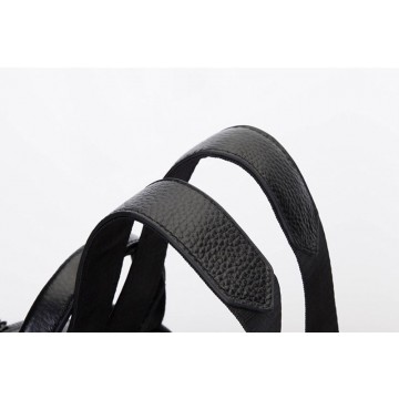 Жіночий шкіряний рюкзак Glory чорний фото