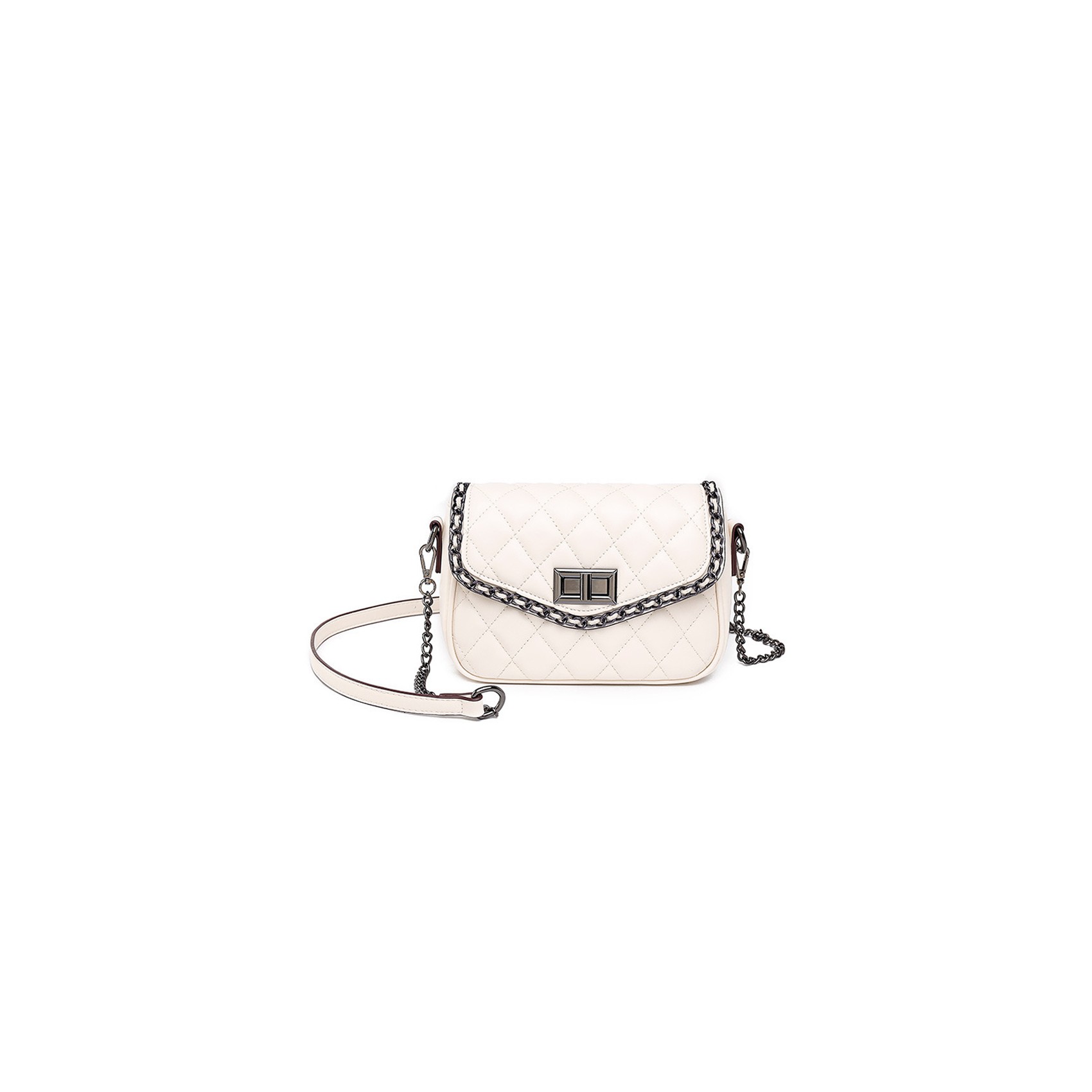 Жіноча сумка-клатч Beverly біла