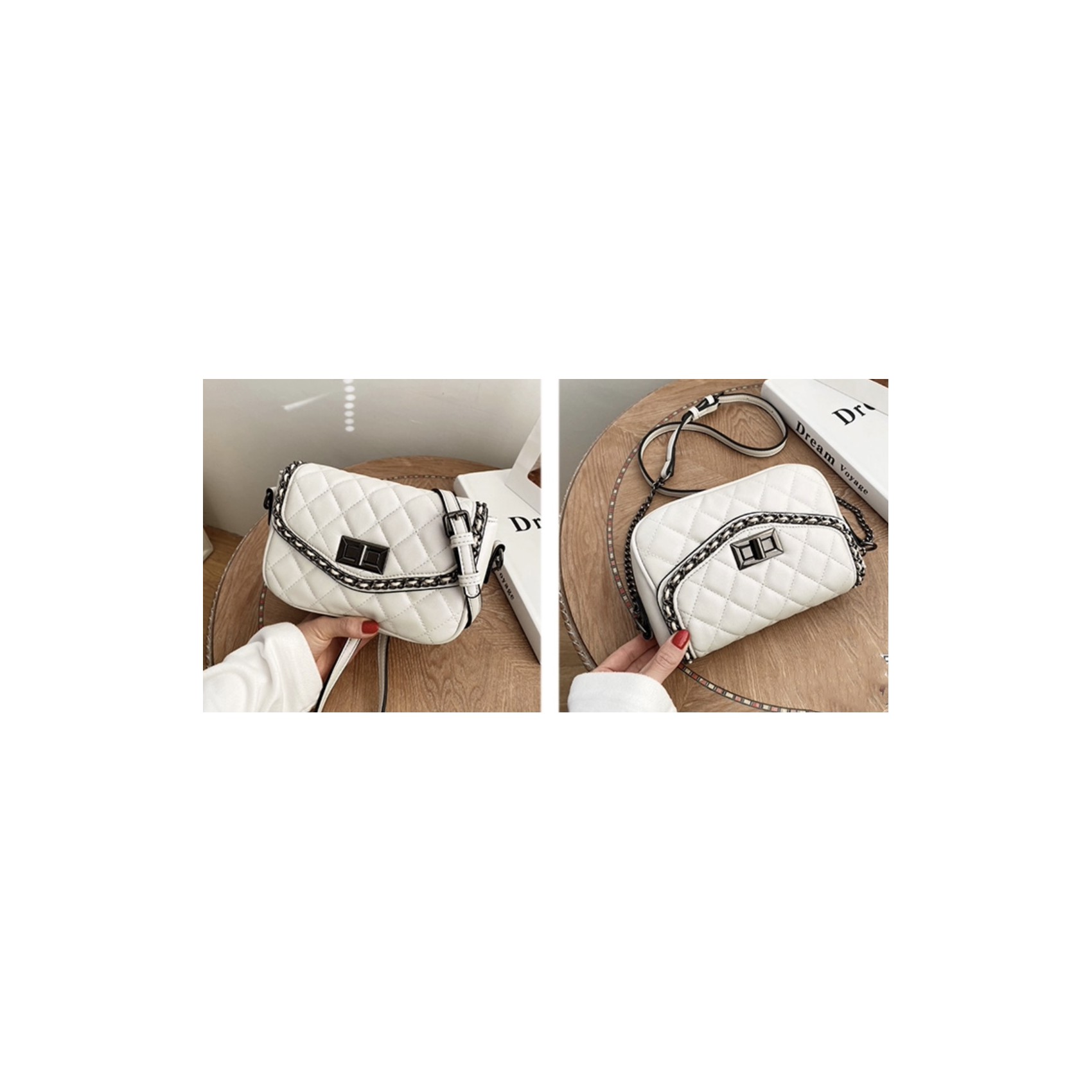 Жіноча сумка-клатч Beverly біла