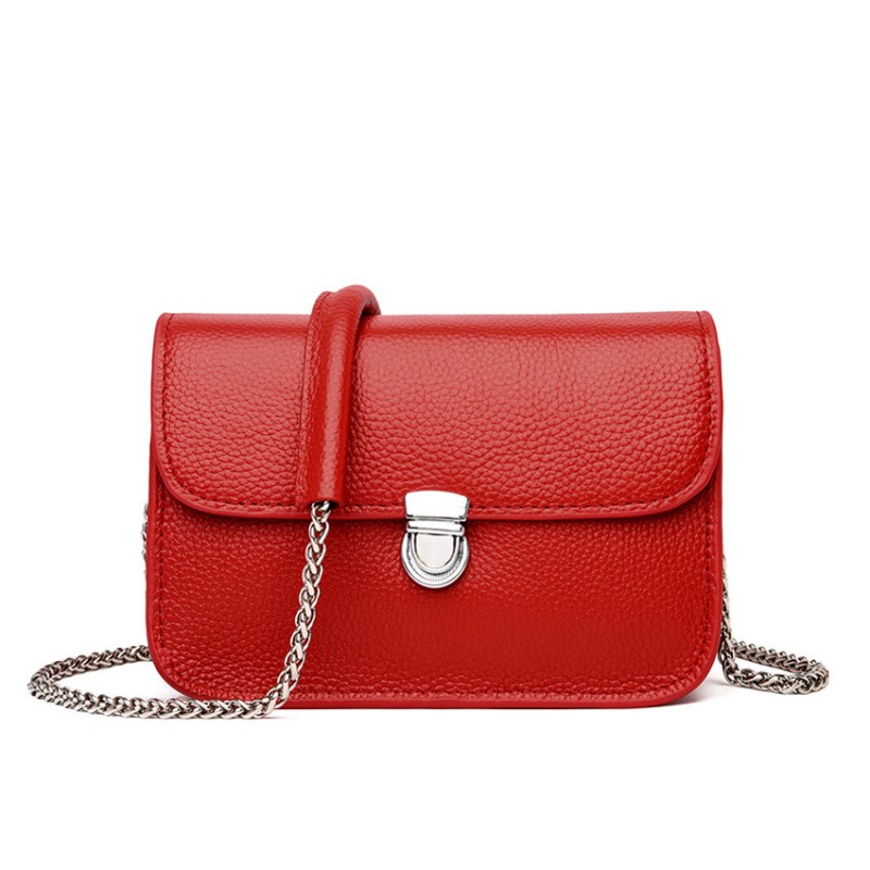 Жіноча шкіряна сумка-клатч Erin червона