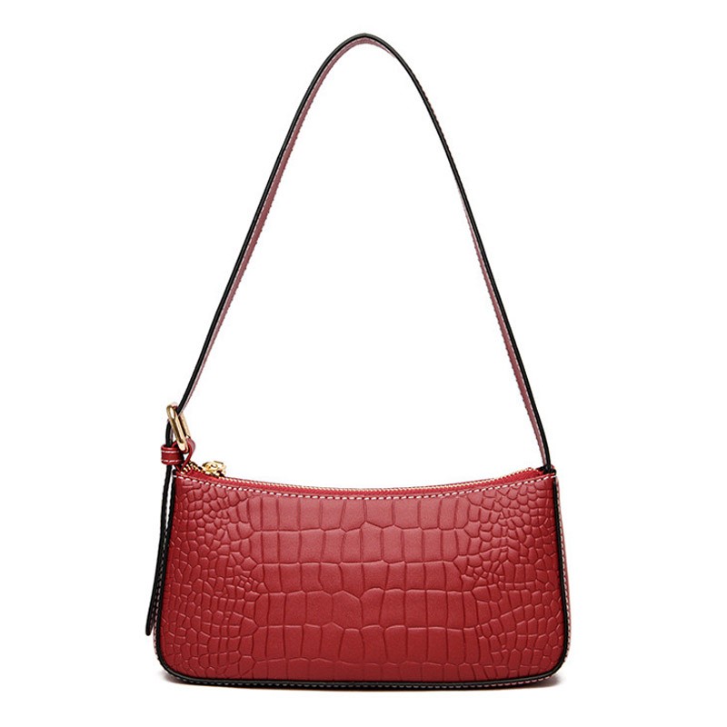 Женская кожаная сумка Ella красная