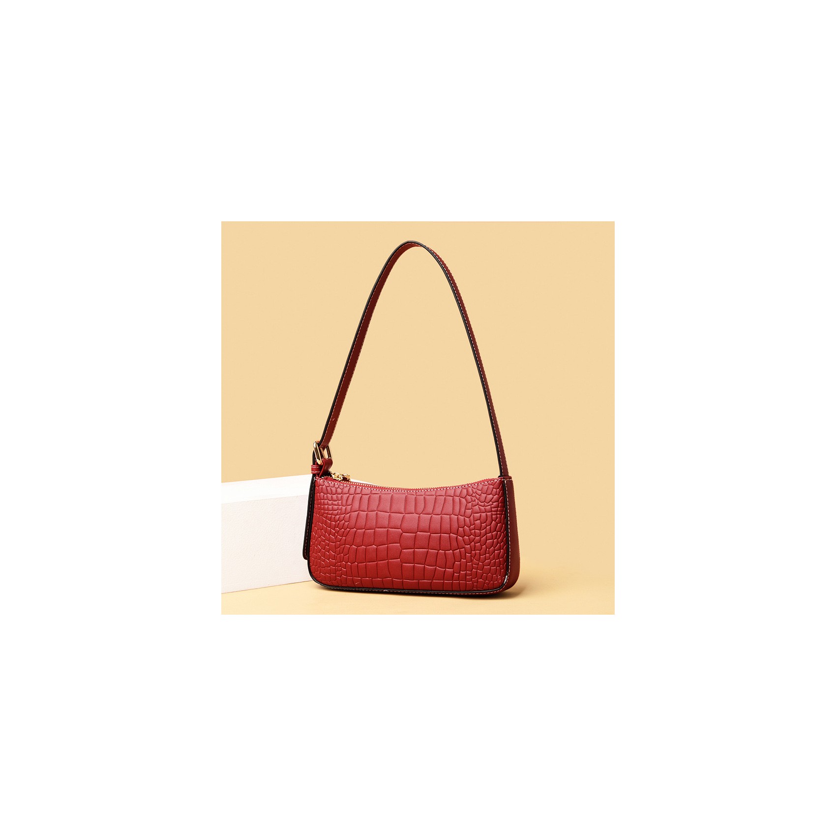 Жіноча шкіряна сумка Ella червона