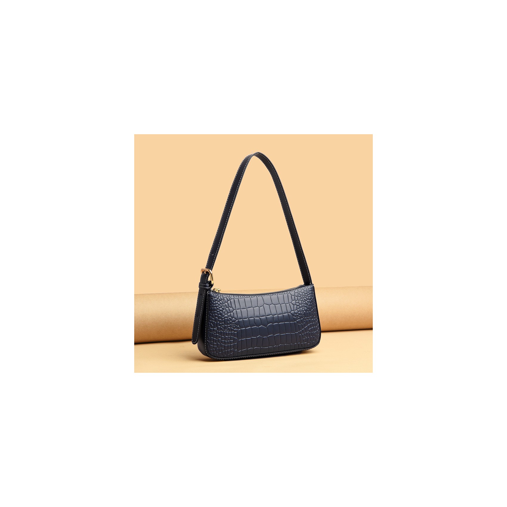 Женская кожаная сумка Ella синяя