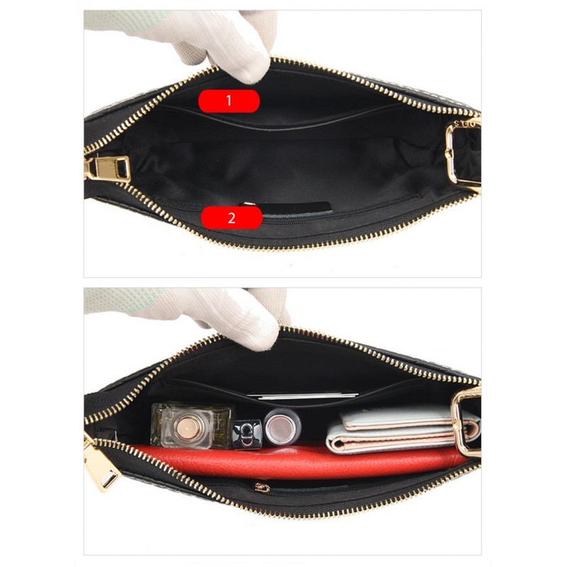 Женская кожаная сумка Ella черная - 5 фото