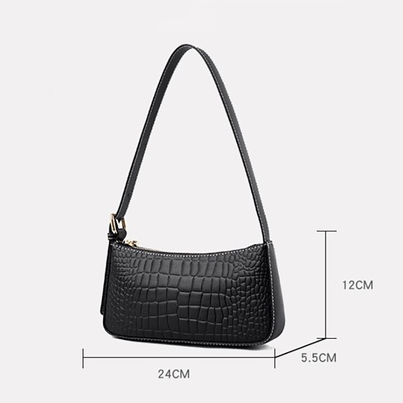 Женская кожаная сумка Ella черная - 7 фото