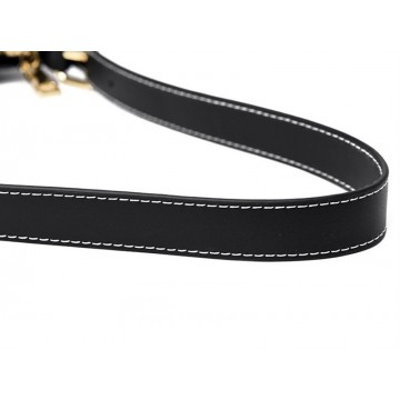 Женская кожаная сумка Ella черная фото