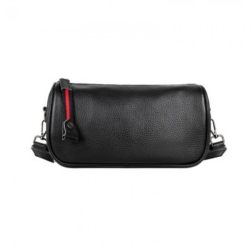 Жіноча шкіряна сумка Alice чорна фото