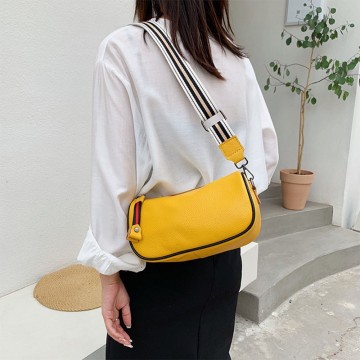 Жіноча шкіряна сумка Alice жовта фото