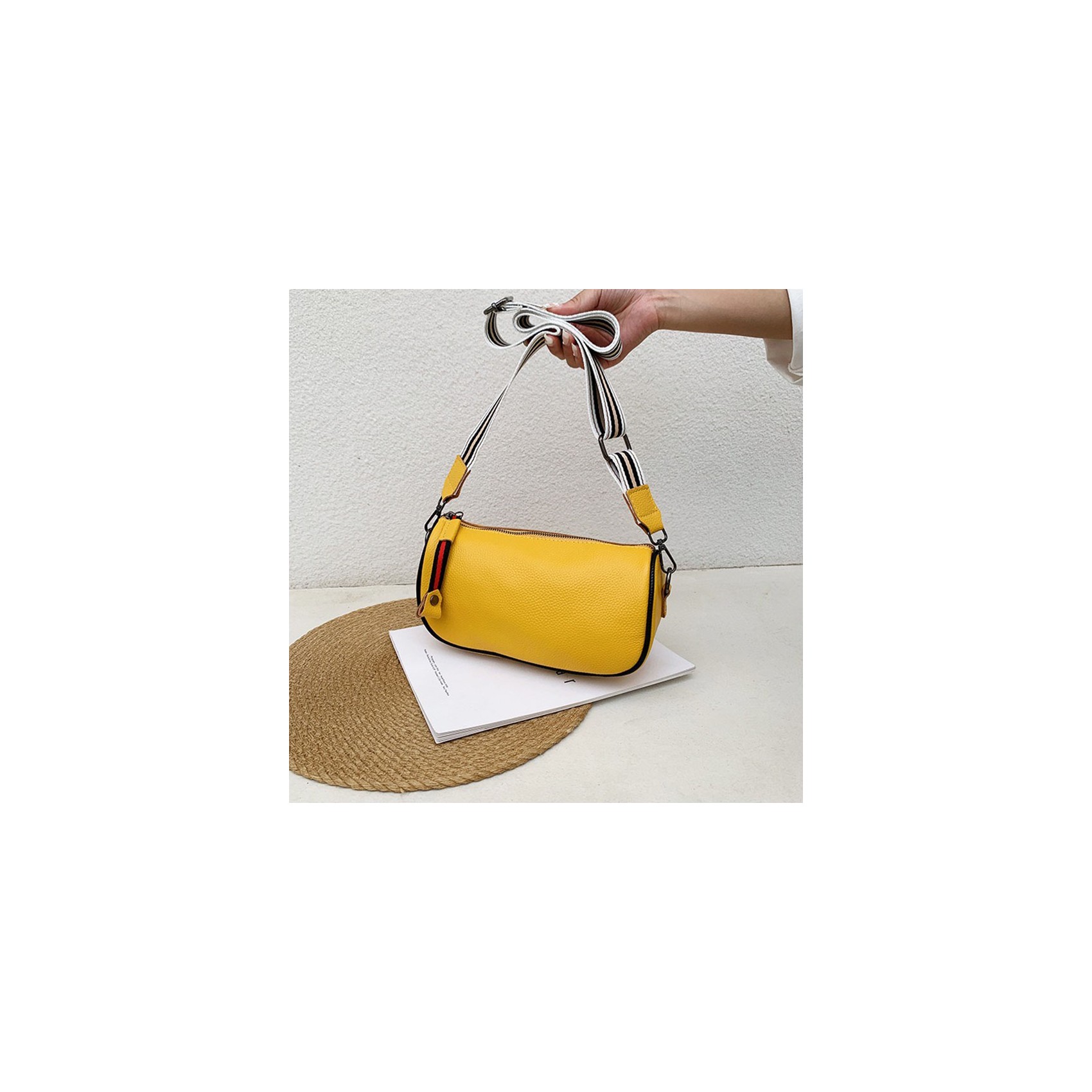 Жіноча шкіряна сумка Alice жовта