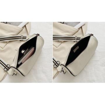 Женская кожаная сумка Alice белая фото