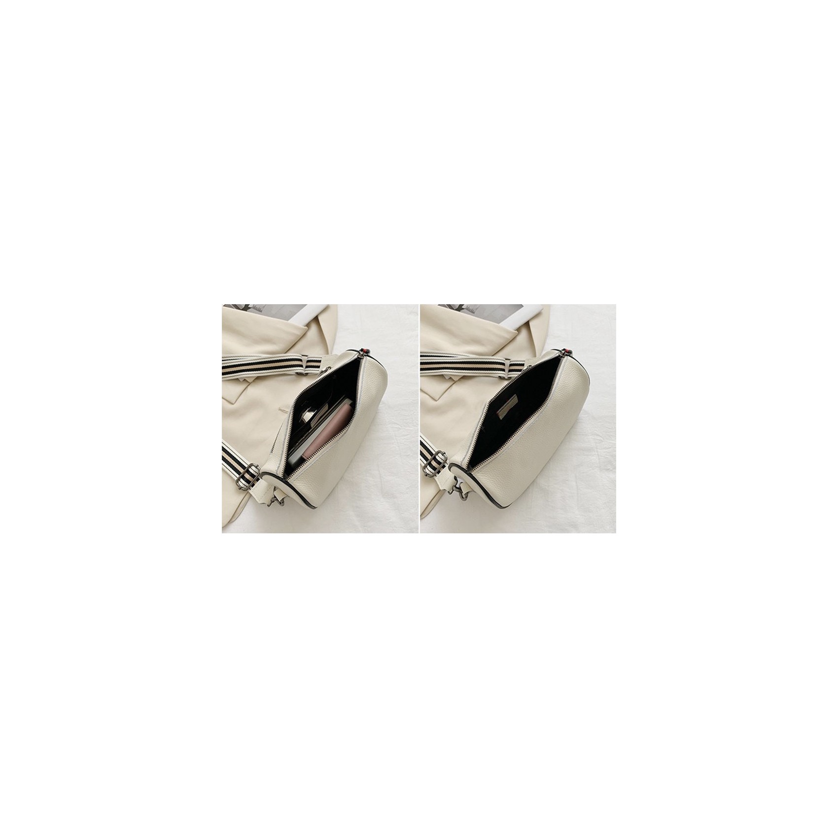 Женская кожаная сумка Alice белая