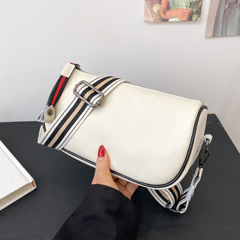 Жіноча шкіряна сумка Alice біла - 8 фото