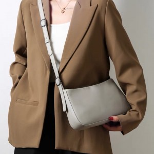 Жіноча шкіряна сумка Julia сіра