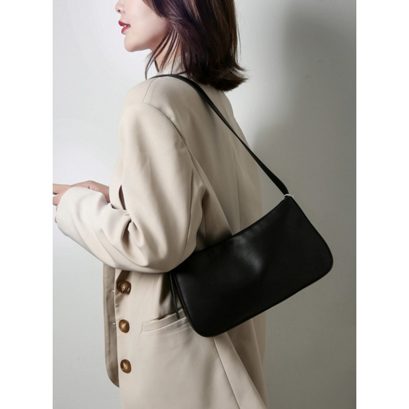 Жіноча шкіряна сумка Julia чорна - 1 фото