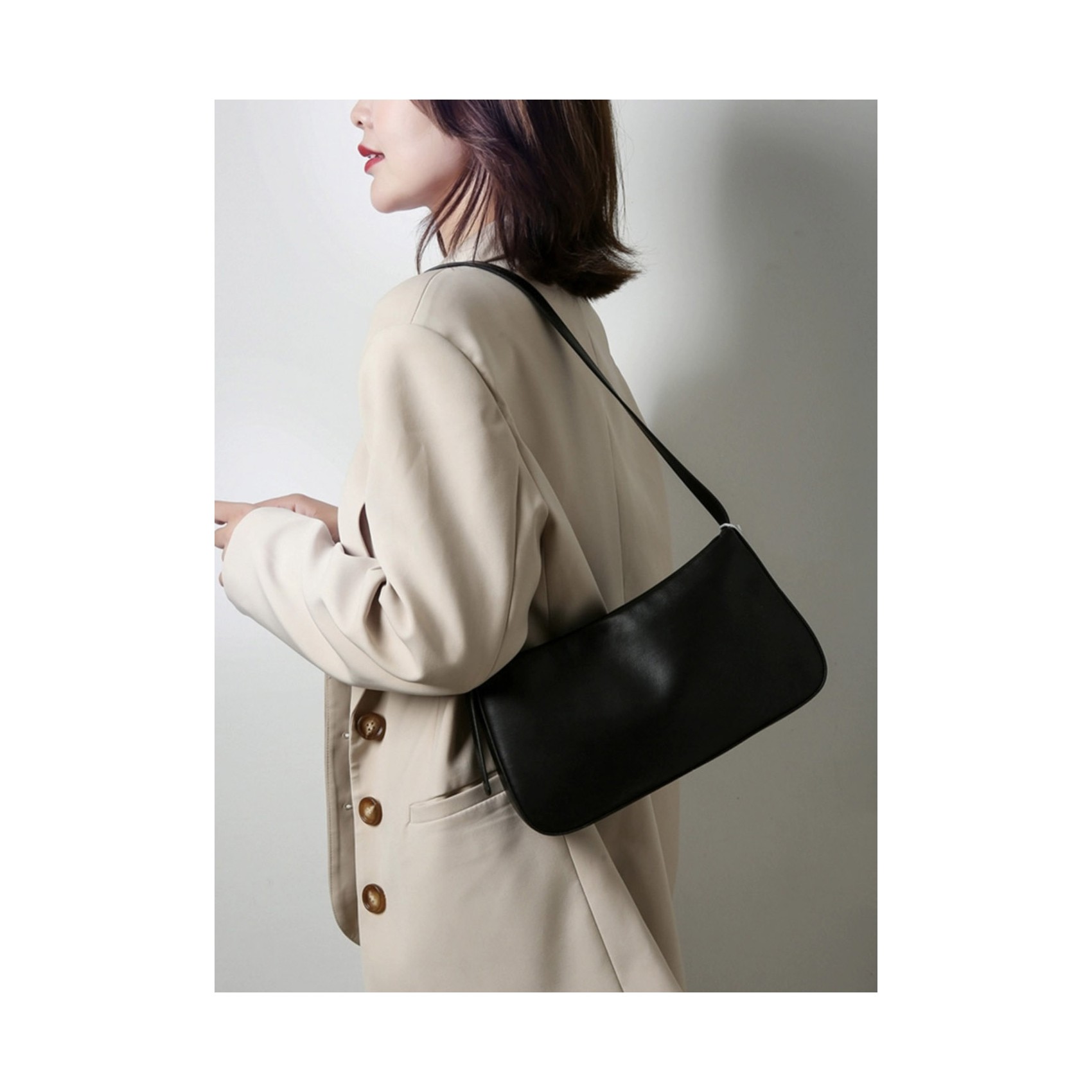 Жіноча шкіряна сумка Julia чорна