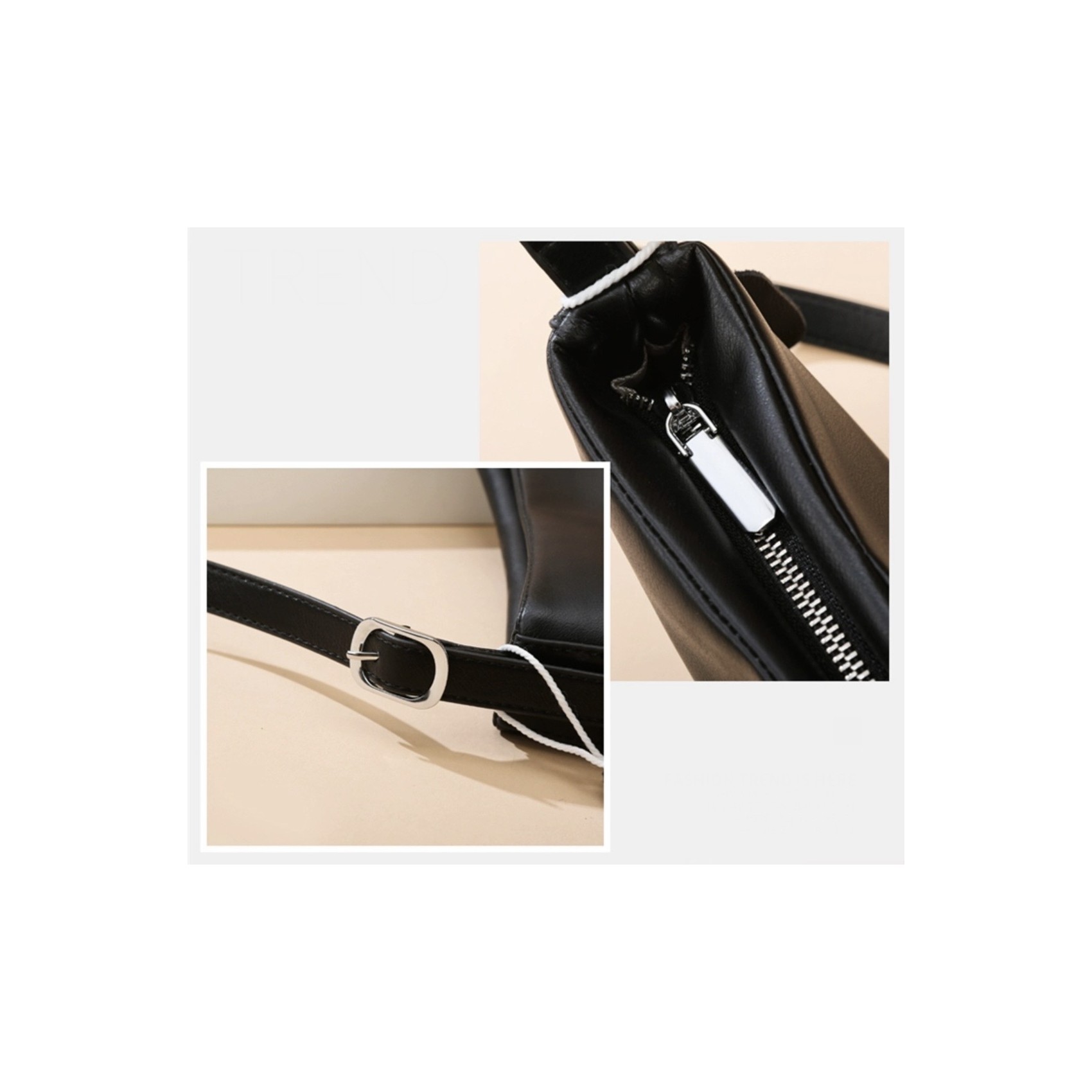 Жіноча шкіряна сумка Julia чорна