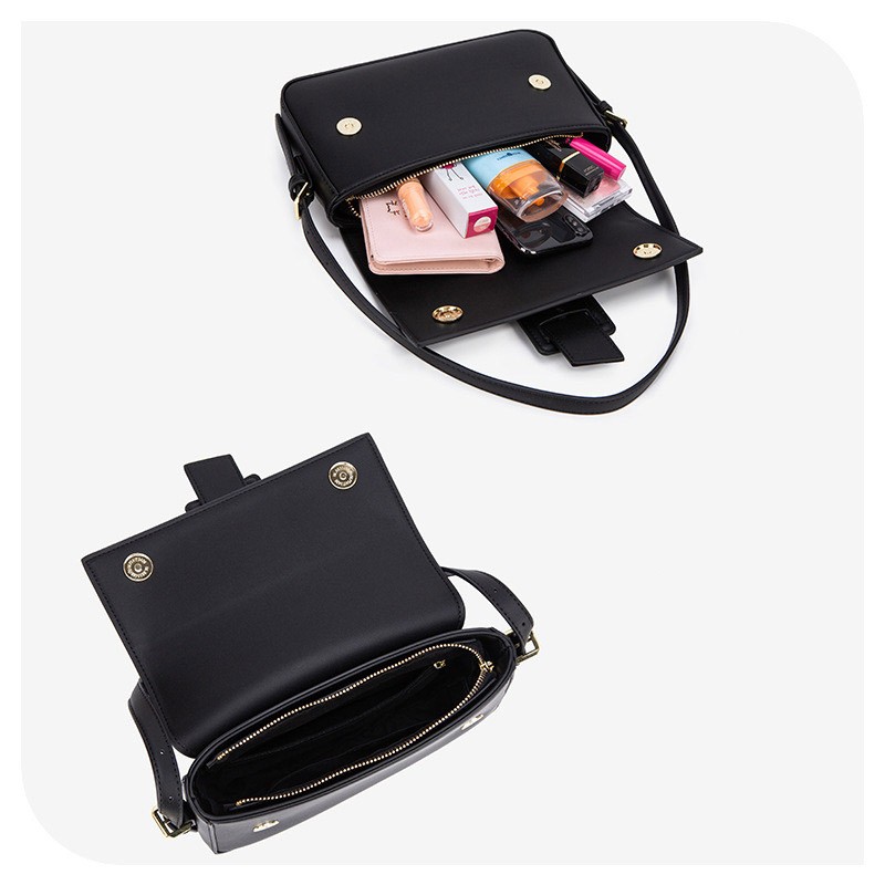 Женская сумка-клатч Katie черная - 3 фото