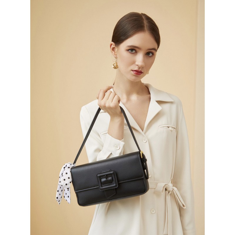 Жіноча сумка-клатч Katie чорна - 5 фото