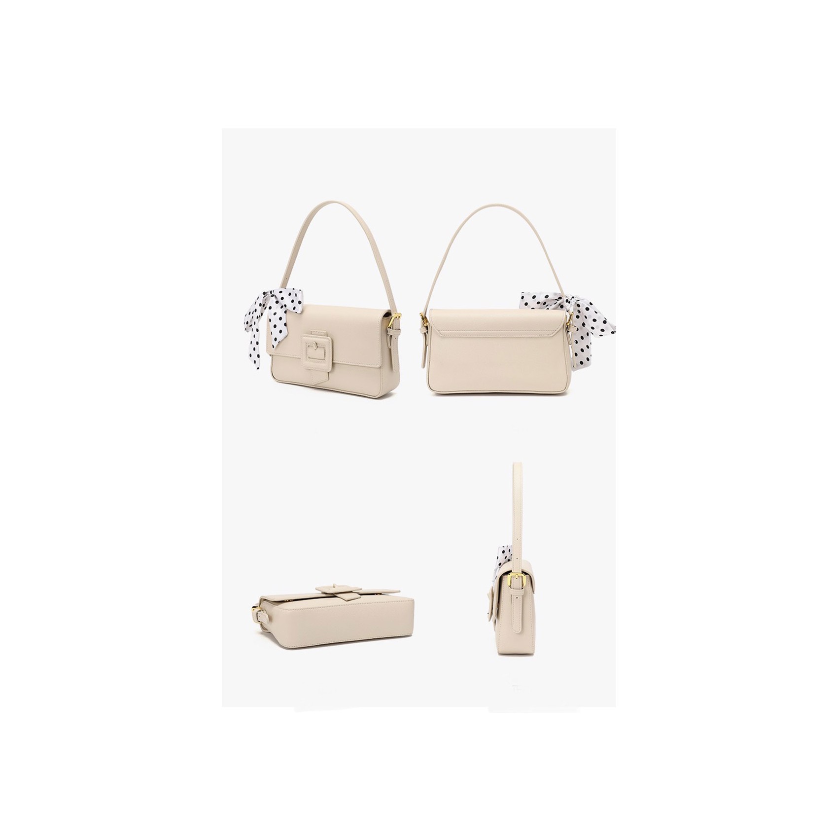 Женская сумка-клатч Katie молочная