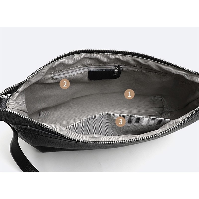 Жіноча шкіряна сумка хобо Donna чорна - 8 фото